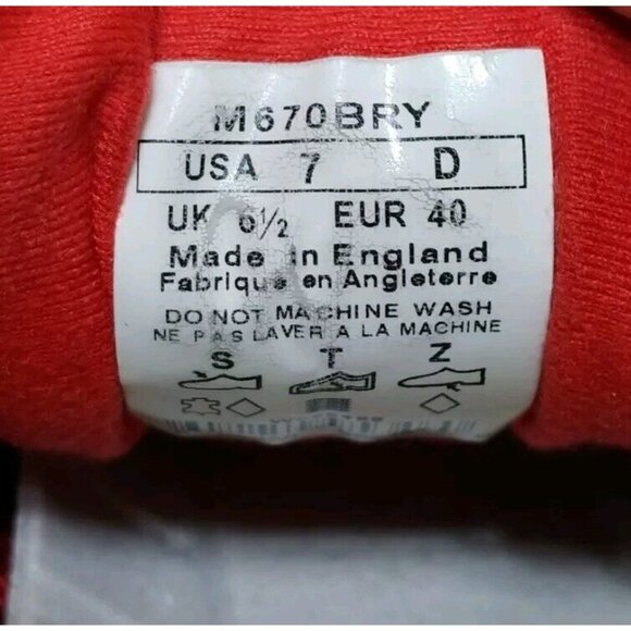 RARE New Balance‎ M 670 BRY x Hanon Flying Club Spitfire Shoes - Picture 8 of 8